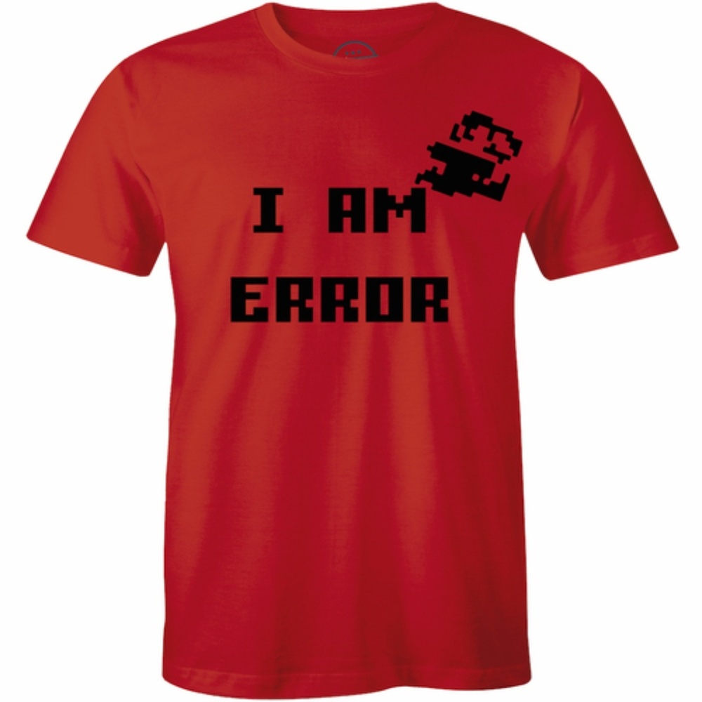 I Am Error. Retro Meme Gamer Geek Funny T-shirt